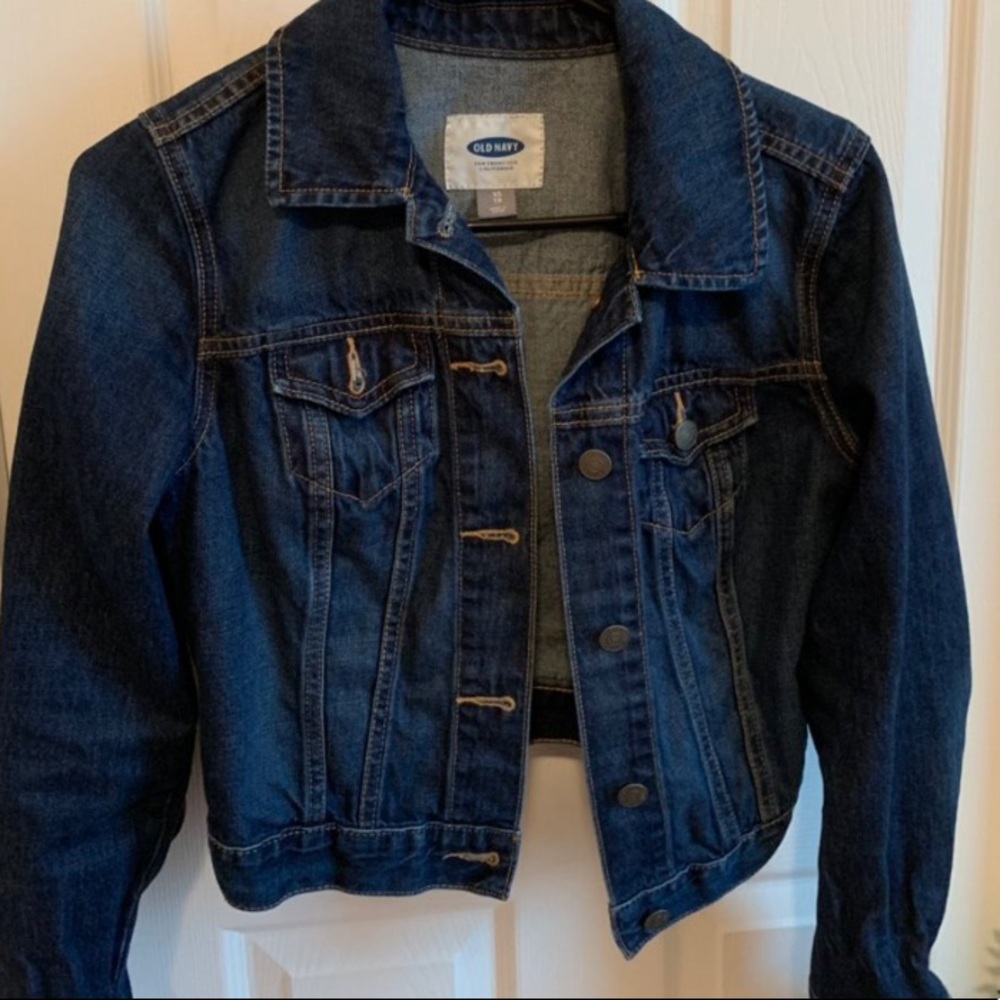 Dark wash denim jacket